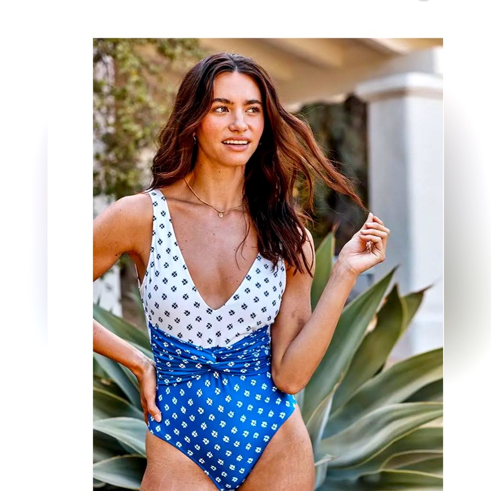 Summersalt Indigo & white The Twist Backflip